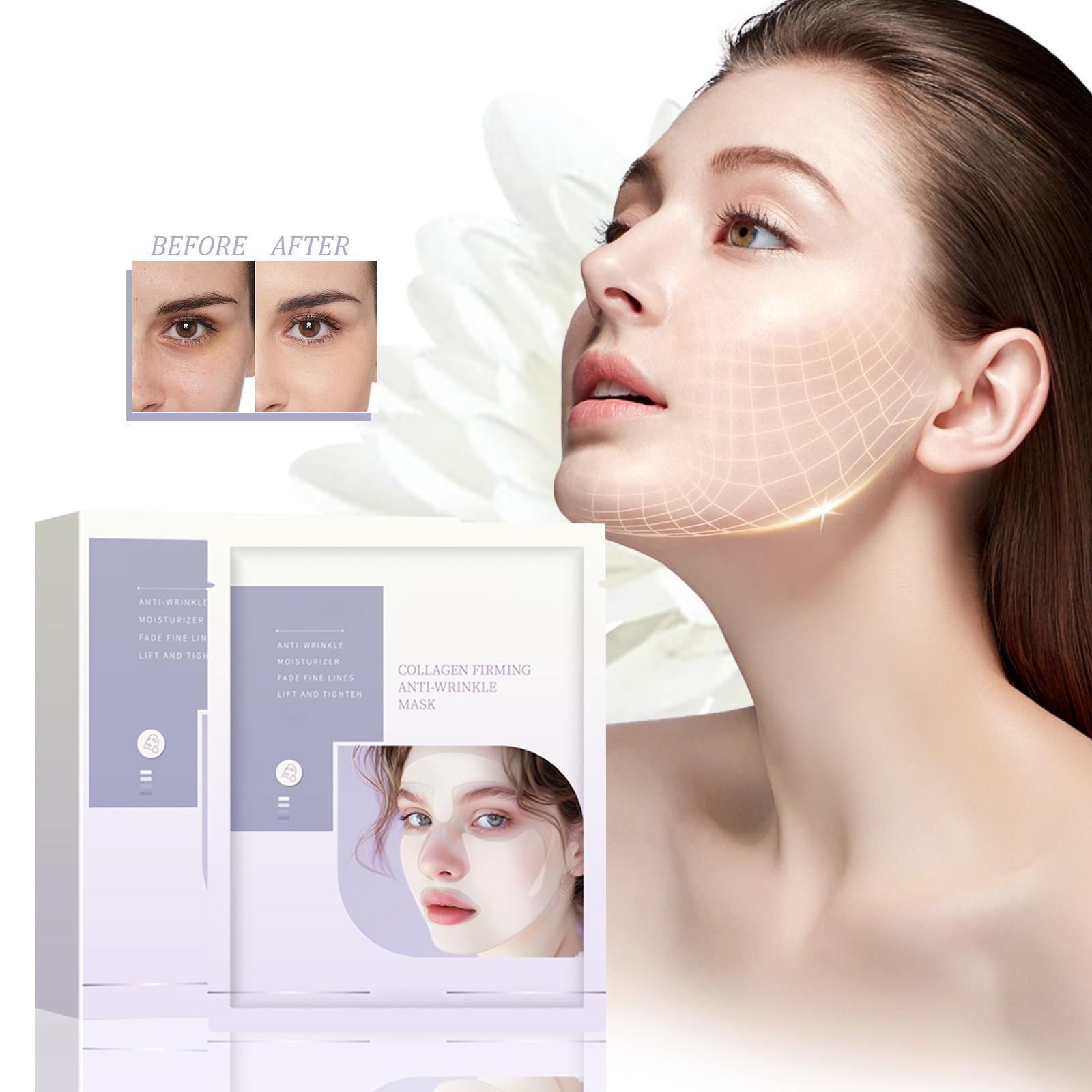 Коллагеновая укрепляющая гелевая маска Органическая коллагеновая маска 3D лифтинговая маска Увлажняющая коллагеновая маска 19 мл 1 шт One Size